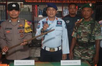 Foto Rutan Kelas IIB Brandan Kemenkumham Sumut Gelar Razia Bersama TNI/POLRI
