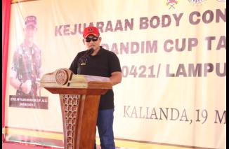 Kejuaraan Body Contest Dan Panco Dandim Cup 2023,Kodim 0421/Ls Jadi Event Resmi Perdana di Lampung