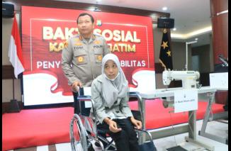 Polri Peduli, Kapolda Jatim Berbagi Untuk Kaum Disabilitas