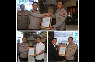 Satker Itwasda Dan Ditreskrium Polda Bali Raih Prestasi Sertifikat ISO 9001:2015 & ISO 31000:2018