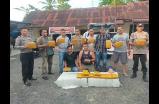Sat Reskrim Polsek Tj Pura Polres Langkat Tangkap 3 Karung Daun Ganja Dan 2 Orang Pelaku Diduga Kurir