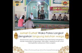Wakapolres Langkat Dengarkan Keluhan Masyarakat Lewat Jumat Curhat