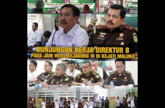 Kunjungan Kerja Direktur B Pada Jam Intel Kejagung R.I Di Kejaksaan Tinggi Maluku.