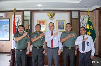 Tingkatkan Hubungan Kerjasama, Pangdam Pattimura Terima Audiensi Pimpinan BNI Cabang Ambon