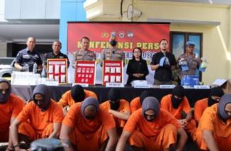 Polres Tulungagung Berhasil Ungkap 189 Kasus Pada Operasi Pekat Semeru 2023