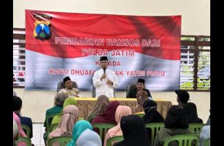 Polda Jatim Kembali Menyalurkan Bantuan Sosial Kepada Kaum Dhuafa dan Yatim Piatu