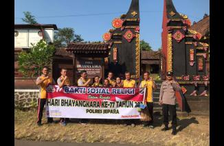 Foto Polres Jepara Gelar Bakti Religi Sambut Hari Bhayangkara ke 77 Tahun 2023