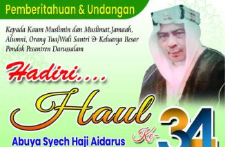 Foto Mengenang 35 tahun Perjalanan Abuya Syech Haji Aidarus Gahny El-Cahlidy