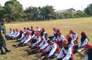 Foto Jelang Upacara HUT RI ke-78, Danposramil Kec. Tempil ang sambangi dan berikan Semangat kepada Paskibraka Terpilih