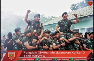 Foto Pangdam XIV/Hsn Melaksanakan Kunker di Yonif 700/WYC