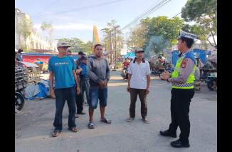 Foto Sosialisasi Tertib Berlalu Lintas Secara Masif Terus Digencarkan Oleh Satlantas Polres Takalar
