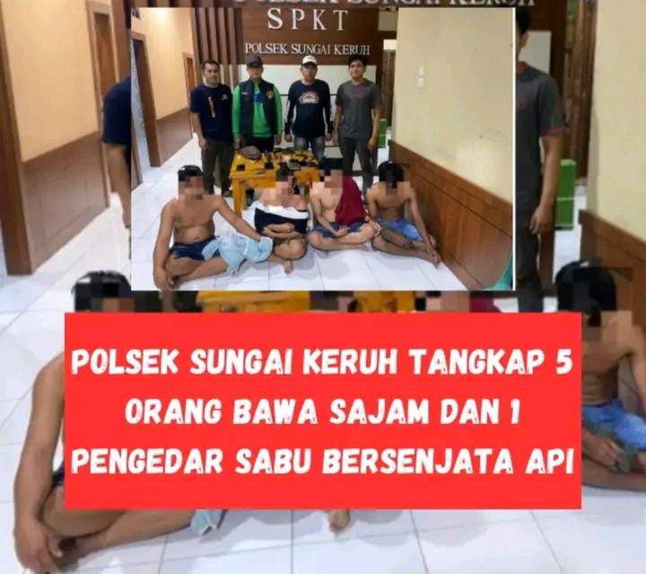 Pengedar Sabu Kantongi Senjata Api di Amankan Polisi
