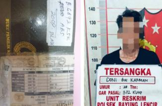 Foto Warga Muara Punjung Diamankan Polsek Bayung Lencir, Diduga Gelapkan Sepeda Motor Bos