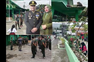 Foto Kapten Arh Marito Efendi Harahap bersama Anggota Lakukan Goro Bersama