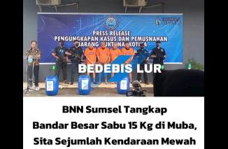 Foto BNN tangkap Bandar narkoba 15kg sabu