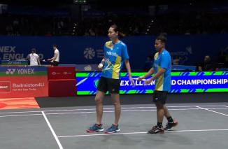 Foto Hasil All England Open 2025: Rehan/Gloria Kalahkan Unggulan, Ganda Malaysia Tumbang dan Gagal Membalas Dendam