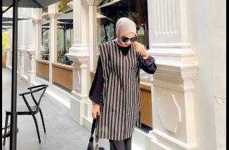 Foto Kombinasi Perfek: Celana Cutbray untuk Wanita Berhijab