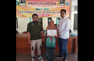 Pemdes Pejangkungan Penyaluran BLT-DD Tahap 1 Periode Januari-Maret 2025