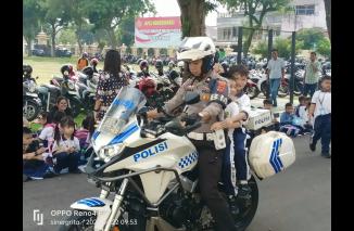 Polisi Sahabat Anak , Polresta Jambi Menjadi Tempat Favorit Mendapatkan Edukasi Dan Bermain Anak-anak SDK Bina Kasih