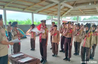Foto Lantik Bantara dan Pengurus Saka Bhayangkara, Kompol Zulkarnain : 