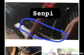 Foto Diduga Terlibat Bisnis Minyak Ilegal, Oknum Sekdes Rantau Panjang dan Pengawal Bersenjata