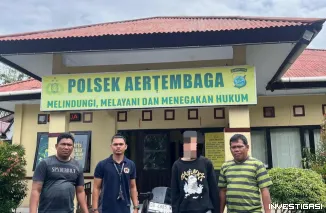 Foto Kapolsek Aertembaga Pimpin Penangkapan Pelaku Penggelapan Sepeda Motor