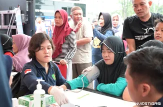 Foto Sambut Hari Bhayangkara, Polda Jambi Hadirkan Layanan Gratis di CFD Tugu Keris