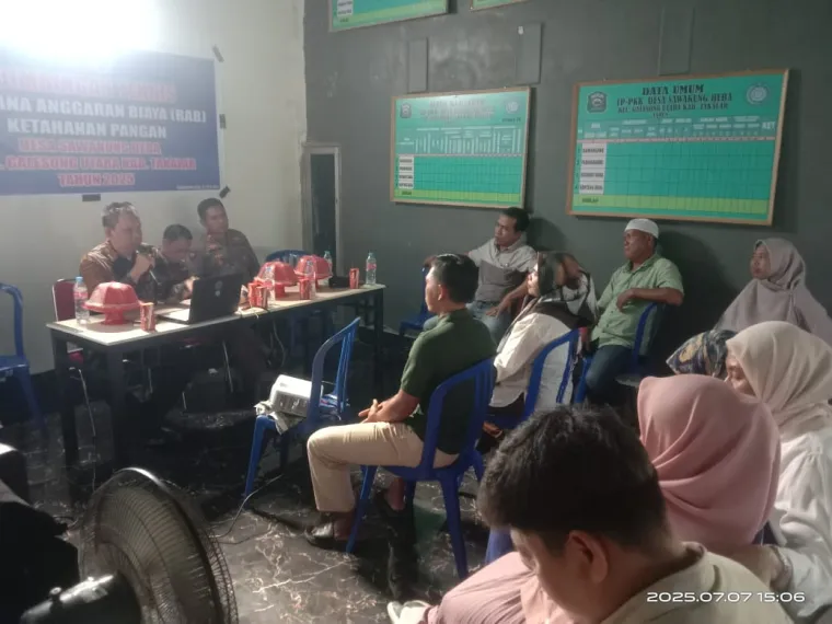 Bimbingan Teknis Rencana Anggaran Biaya RAB Ketahanan Pangan Desa SawakungBeba Galesong Utara Takalar