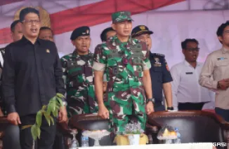 Foto Kasrem 033/WP hadiri Pembukaan TMMD ke-125 di Batam.