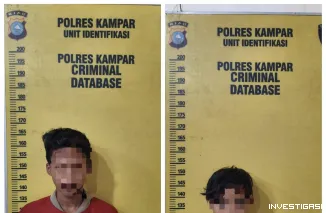 Foto Pencurian di Toko Perhiasan Bangkinang Terungkap, Dua Pelaku Ditangkap Polisi