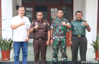 Foto Silaturahmi Dan Perkuat Sinergitas Dandim 0429/Lamtim Ke Kejari Lampung Timur