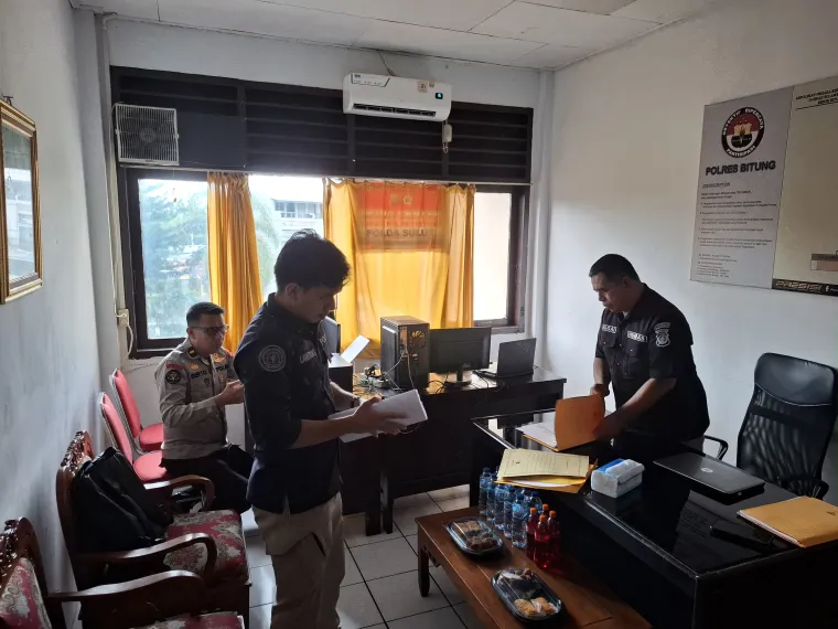 Tingkatkan Profesionalisme, Humas Polres Bitung Terima Arahan Tim Polda Sulut