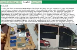 Foto Di Duga Ada Permainan Sogokan Uang, Kasus Perkara Mistoni Pemilik Sabu 15 Kg, Namun Barang Bukti Di Persidangan Hanya 6,464. Gram