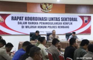 Foto Polres Rembang Gelar Rapat Koordinasi Lintas Sektoral  Penanggulangan Konflik Sosial