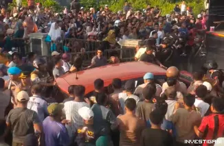 Foto Rekonstruksi Kasus Pembunuhan di Maba Selatan Diwarnai Ketegangan, Ribuan Warga Nyaris Hakimi Pelaku