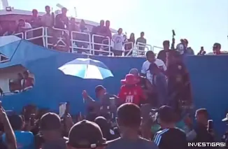 Foto Sambutan Hangat Masyarakat Ternate untuk Artis Viral Tete Ali