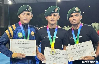 Foto Tiga Prajurit Yonif 509 Kostrad Raih Kemenangan KO di Kejuaraan Tinju Tropi DPRD & Kapolresta Banyuwangi