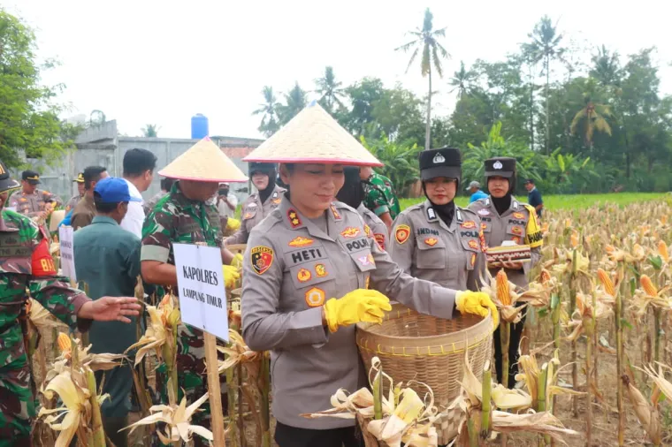 Kapolres Lampung Timur Siap Kawal Ketahanan Pangan