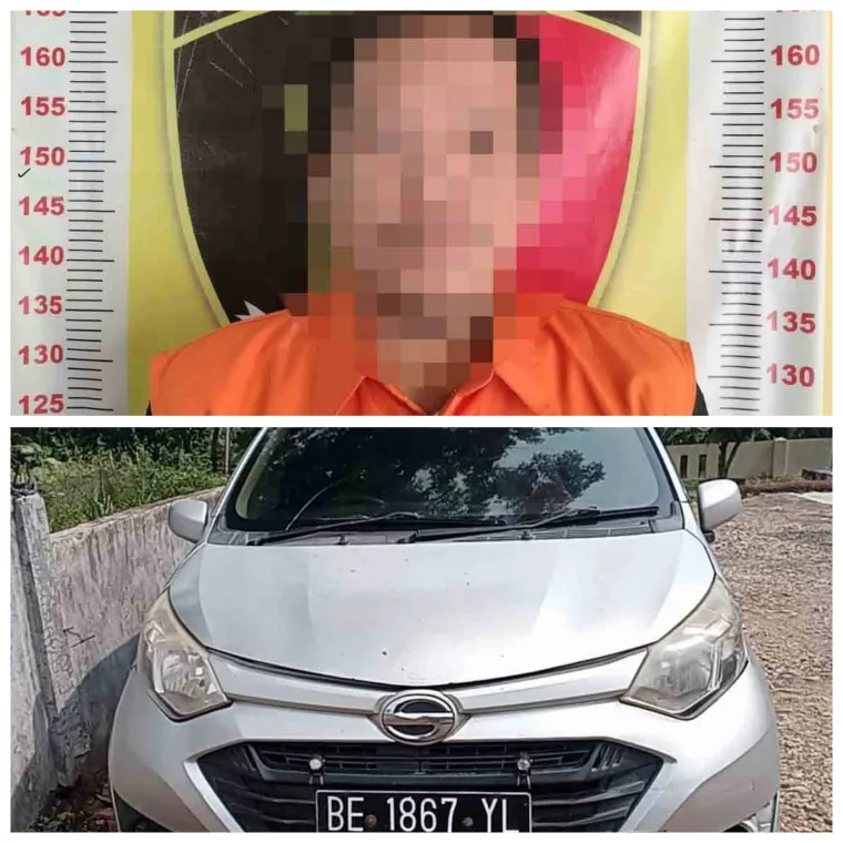 Pinjam Mobil Dengan Janji Bayaran Harian, Pria di Lampung Selatan Ditangkap Polisi