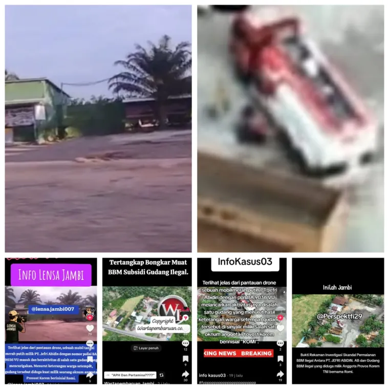 Viral Drone! Oknum Anggota TNI RM Diduga Terlibat Skandal Angkutan BBM Subsidi PT. Jefri Abidin A.B