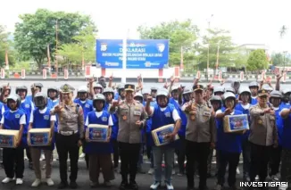 Kapolda Malut Pimpin Deklarasi Bentor Pelopor Keselamatan Berlalu Lintas di Sofifi