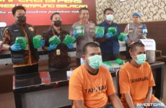 Foto Polisi Gagalkan Penyelundupan 11,8 Kg Sabu di Lampung Selatan, Dua Kurir Asal Aceh Ditangkap