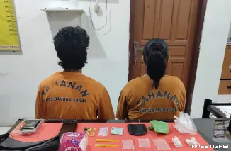 Foto Polres Bangka Barat Berhasil Ungkap Kasus Narkoba Tangkap Pasangan Suami Istri