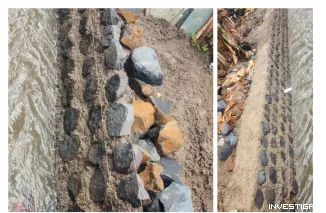 Foto PPK Hanya Formalitas? Plengsengan Banyuwangi Diduga Dibangun Asal-Asalan