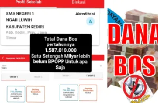 Foto Viral , Unggah Sumbangan, Dana BOS dan BPOPP , Netizen Memberi Komentar Seperti Ini SMA Negeri 1 Ngadiluwih
