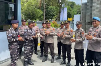 Foto Polres Bitung Berikan Ucapan Selamat HUT TNI ke-80