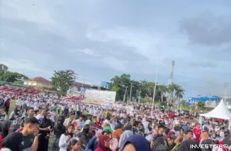 Foto Ribuan Warga Kota Ternate Meriahkan Gama Fun Run 2025 yang Digelar Polres Ternate