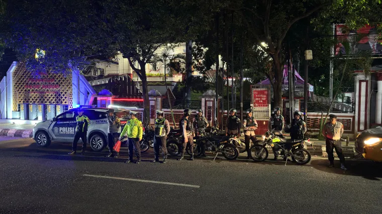 Patroli Malam Polresta Pati Jaga Kondusivitas Kota Pasca Rapat Paripurna Hak Angket Bupati