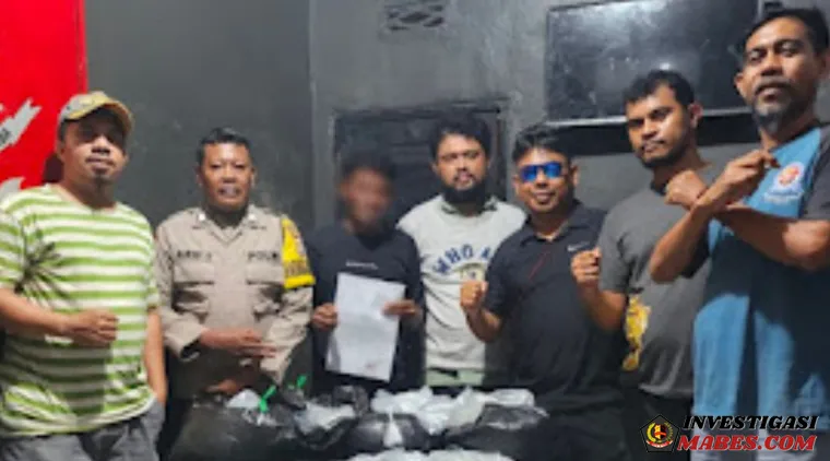 Polsek Ternate Utara Amankan Ratusan Kantong Miras Ilegal Cap Tikus di Pelabuhan Ikan Tuna