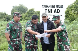 Dandim 0429/Lamtim dan Asisten Kasdam XXI/Radin Inten Tinjau Lokasi Pembangunan Yonif TP 848/SPC di Lampung Timur